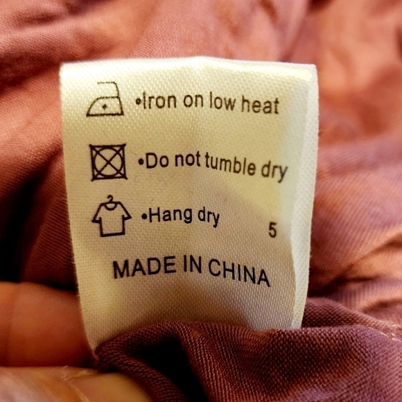 NWT Longyuan Dusty Rose Pink Long Sleeve Dress Women's Medium M Round Neck New - Picture 10 of 10